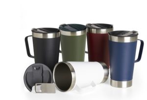 04082L - Caneca Térmica Inox com Abridor 500ml