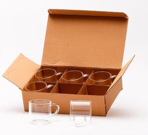 08295- Kit Xícaras de Vidro 6 Peças