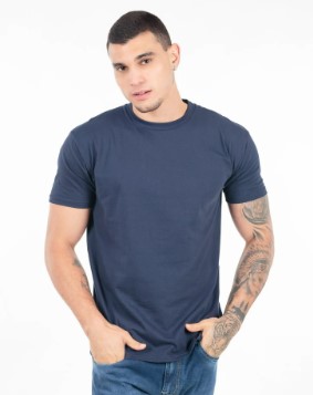 Camiseta Masculina -100% Algodão Cardado